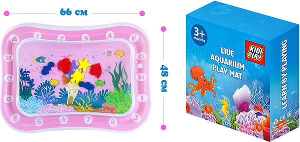 Фото - Развивающий коврик Kidiplay AQUARIUM Pink (KPLYAQRMP)