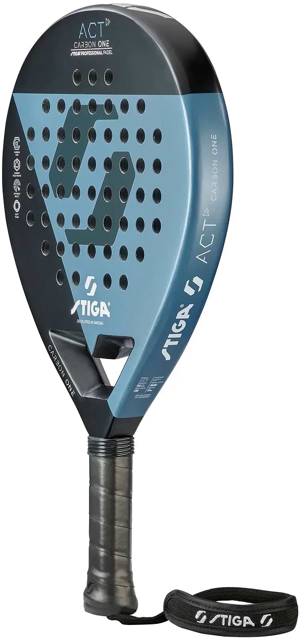 Фото - Ракетка для падел тенісу Stiga Racket ACT Black/Blue (2202-0916-01)