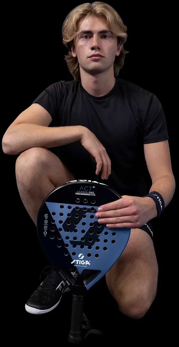 Фото - Ракетка для падел тенісу Stiga Racket ACT Black/Blue (2202-0916-01)