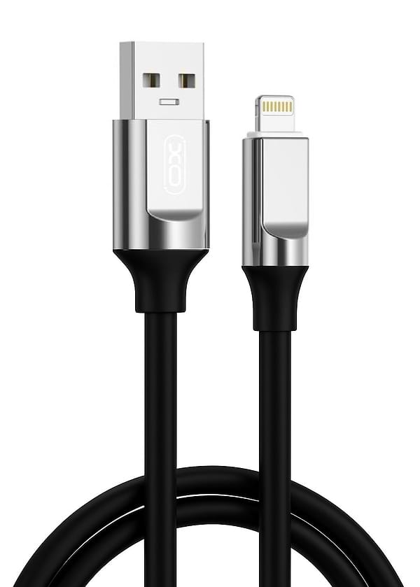 Фото - Кабель синхронизации данных XO Liquid Silicone Rubber USB-A to Lightning 6A  1m (NB251_L_Black)