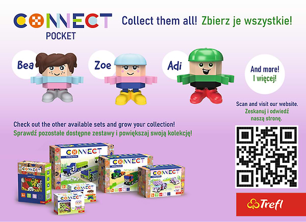 Фото - Пазлы (3-4 года) Trefl Connect 35 дет. с игровой фигуркой Kim (20030)