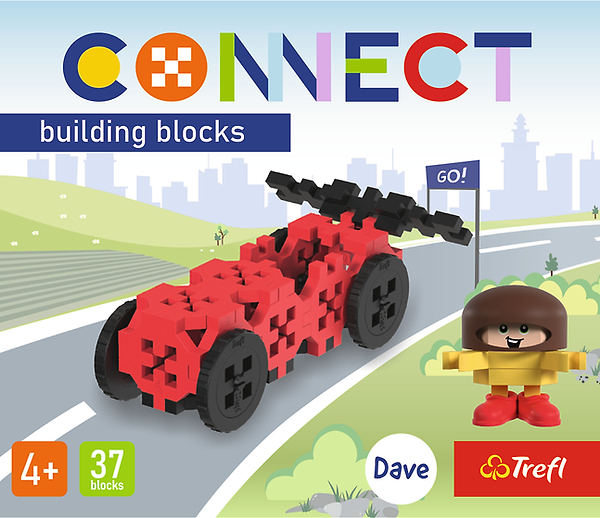 Фото - Пазлы (3-4 года) Trefl Connect Гоночная машина 37 дет. (20450)