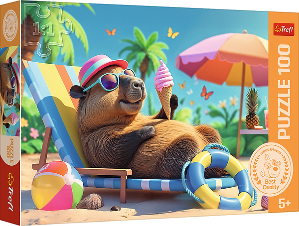 Фото - Пазлы (5-7 лет) Trefl Релакс в стиле капибары 100 эл. (5900511165371)