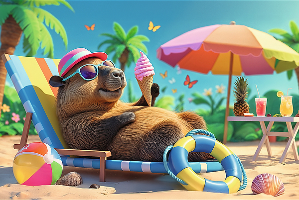 Фото - Пазлы (5-7 лет) Trefl Релакс в стиле капибары 100 эл. (5900511165371)