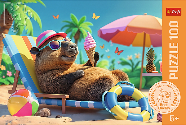 Фото - Пазлы (5-7 лет) Trefl Релакс в стиле капибары 100 эл. (5900511165371)