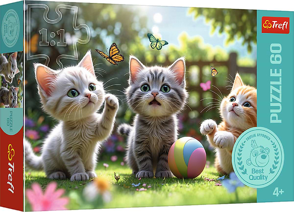 Фото - Пазлы (3-4 года) Trefl Три котята 60 эл. (5900511174120)