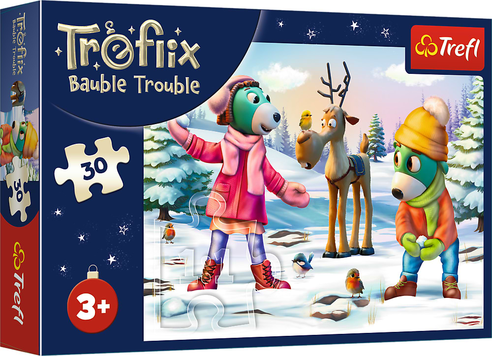 Пазли (3-4 роки) Trefl Різдво з Трефлікс 30 ел. (5900511183139) - Фото 1