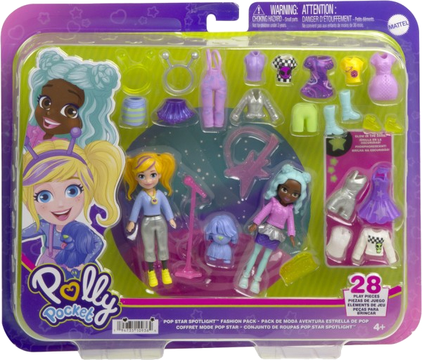 Фото - Кукольный набор Polly Pocket Модный гардероб для двоих в ассортименте (HNF51)