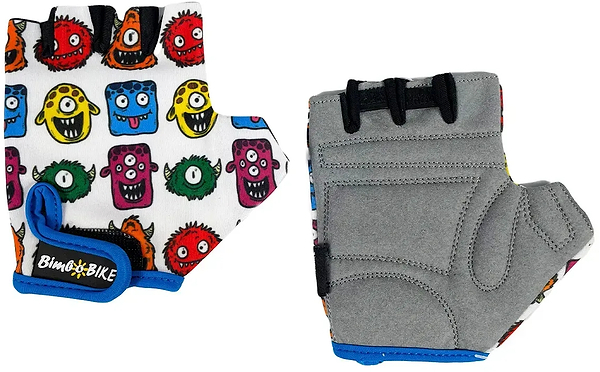 Фото - Велорукавиці дитячі Bimbo Bike 6-8 років розмір M монстри KIDS (90961/4-IS)