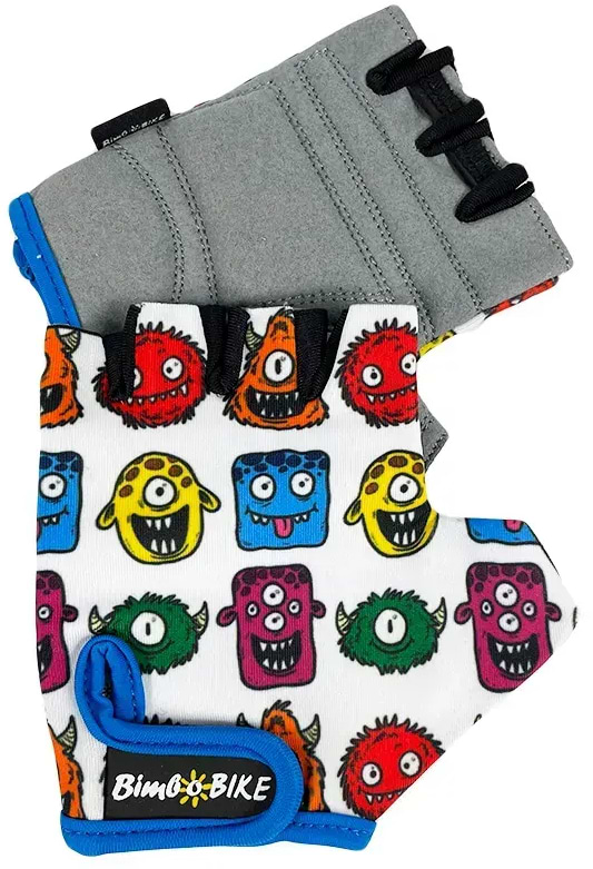Фото - Велорукавиці дитячі Bimbo Bike 6-8 років розмір M монстри KIDS (90961/4-IS)
