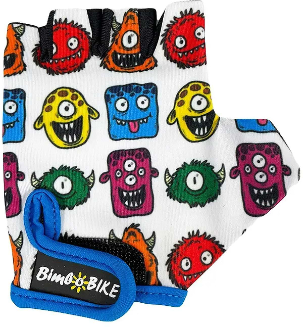 Фото - Велорукавиці дитячі Bimbo Bike 6-8 років розмір M монстри KIDS (90961/4-IS)