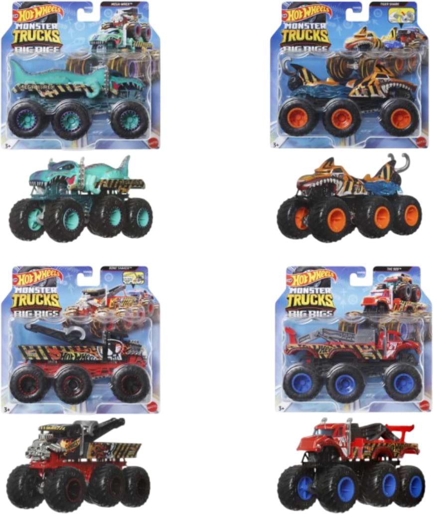 Далекобійники Hot Wheels Супер-тягач серії Monster Trucks в асортименті (HWN86) - Фото 1