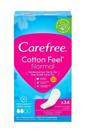 Прокладки щоденні Carefree М'якість Бавовни та Свіжий аромат 34 шт. (8002110312365)