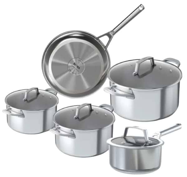 Фото - Набор посуды Ninja ZEROSTICK 9 пр. (C65000DE) Фото - Набор посуды Ninja ZEROSTICK 9 пр. (C65000DE)