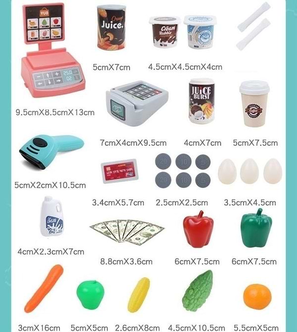 Фото - Сюжетно-ролевая игра. Магазин Bambi 668-76 56 пр. Green (1171418)