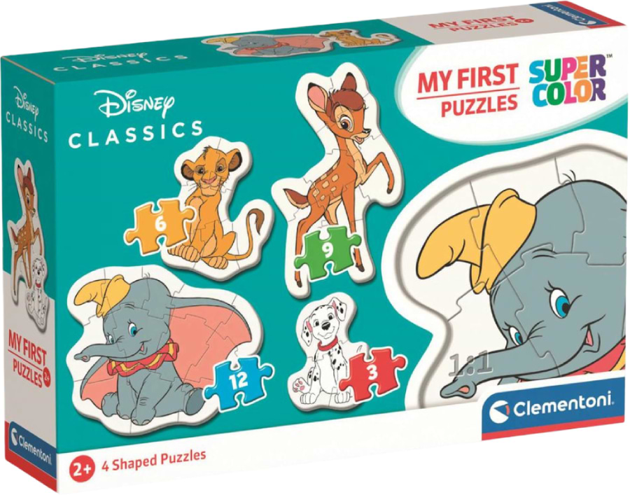 Пазлы (до 2 лет) Clementoni 4в1 Disney Animals серия My First Puzzles (20806) - Фото 1