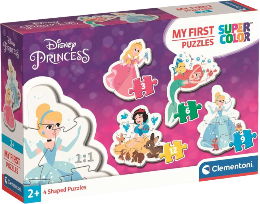 Пазлы (до 2 лет) Clementoni 4в1 Princess серия My First Puzzles (20813.00) - Фото 1