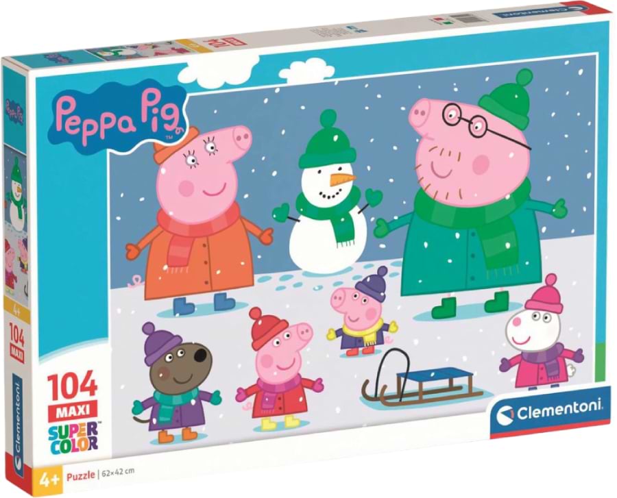 Пазлы (3-4 года) Clementoni Peppa Pig серия MAXI 104 эл. (23752) - Фото 1