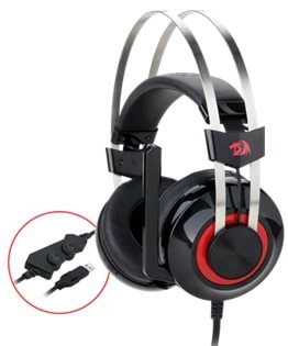 Фото - Гарнітура дротова ігрова Redragon Talos H601 (77692)  Black