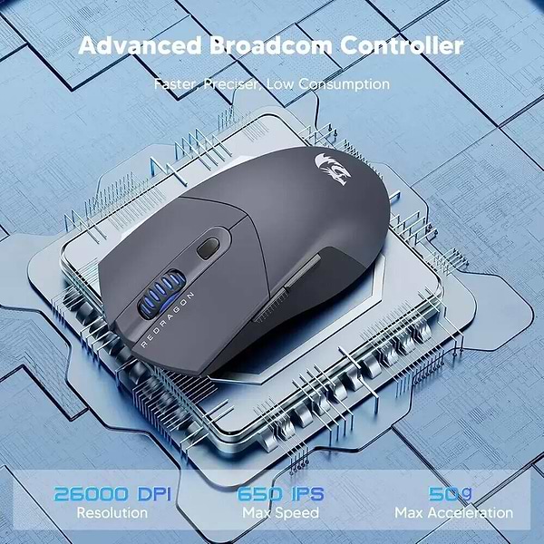 Фото - Мышь беспроводная игровая Redragon ST4R Pro M917GB-PRO (72209) Black