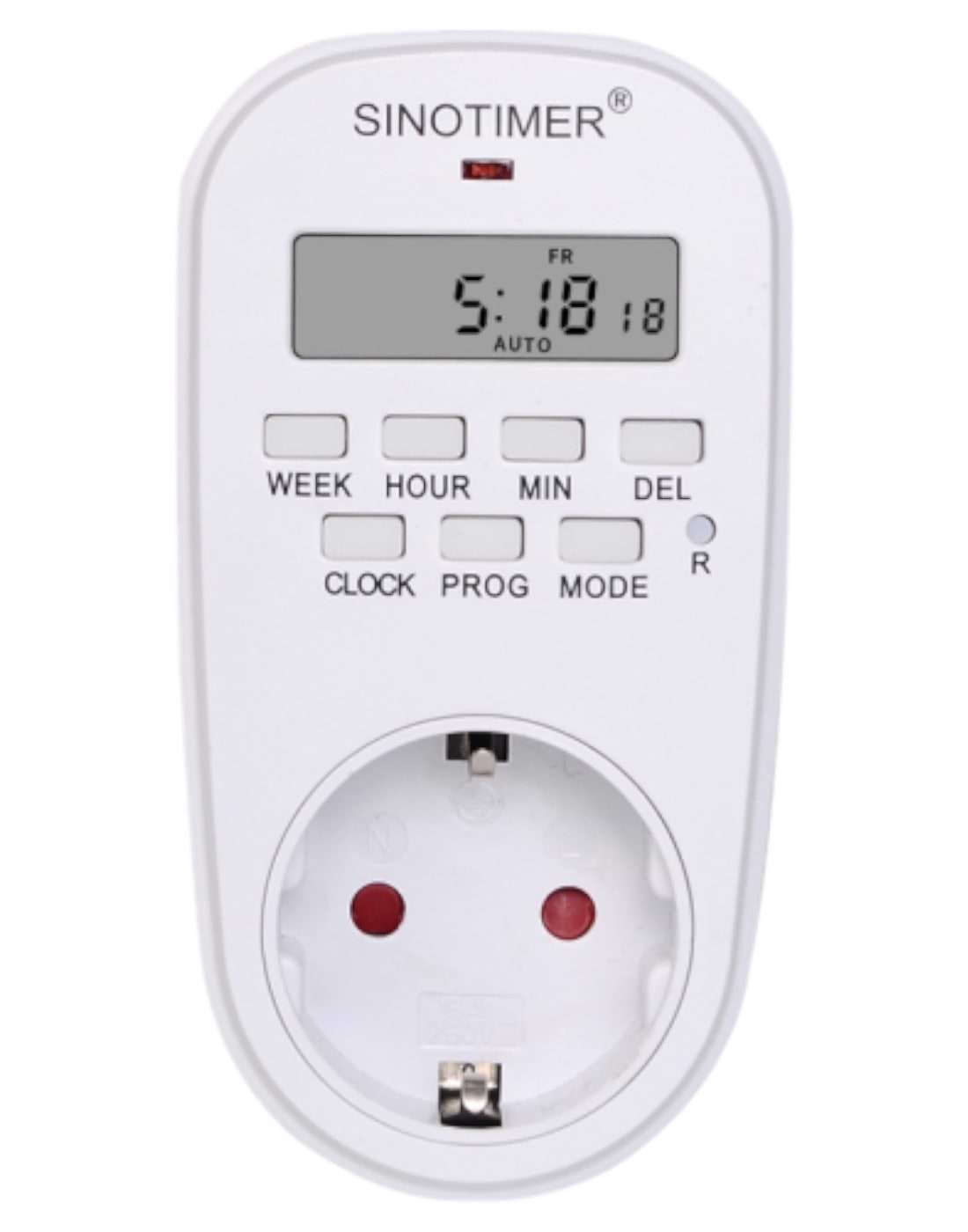 Умная розетка Sinotimer TM518 c цифровым недельным таймером