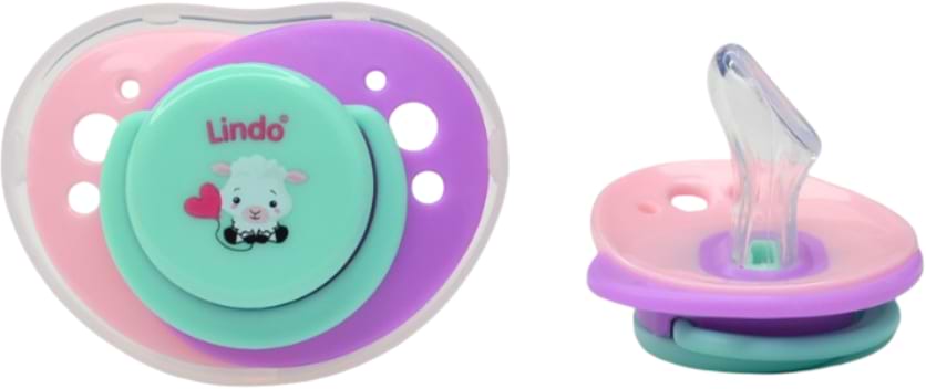 Ортодонтическая пустышка Lindo с прикусом 0-6 м (А 32/0-6 сир)