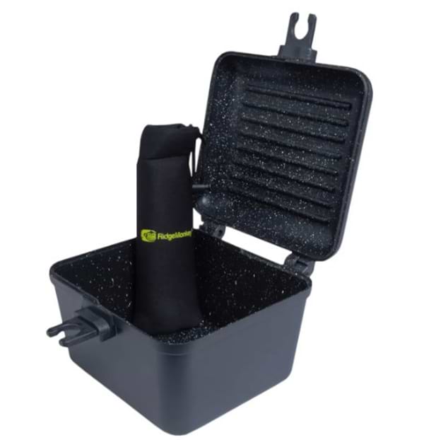 Фото - Набір посуду RidgeMonkey Connect Deep Pan & Griddle Granite Edition (91680637)