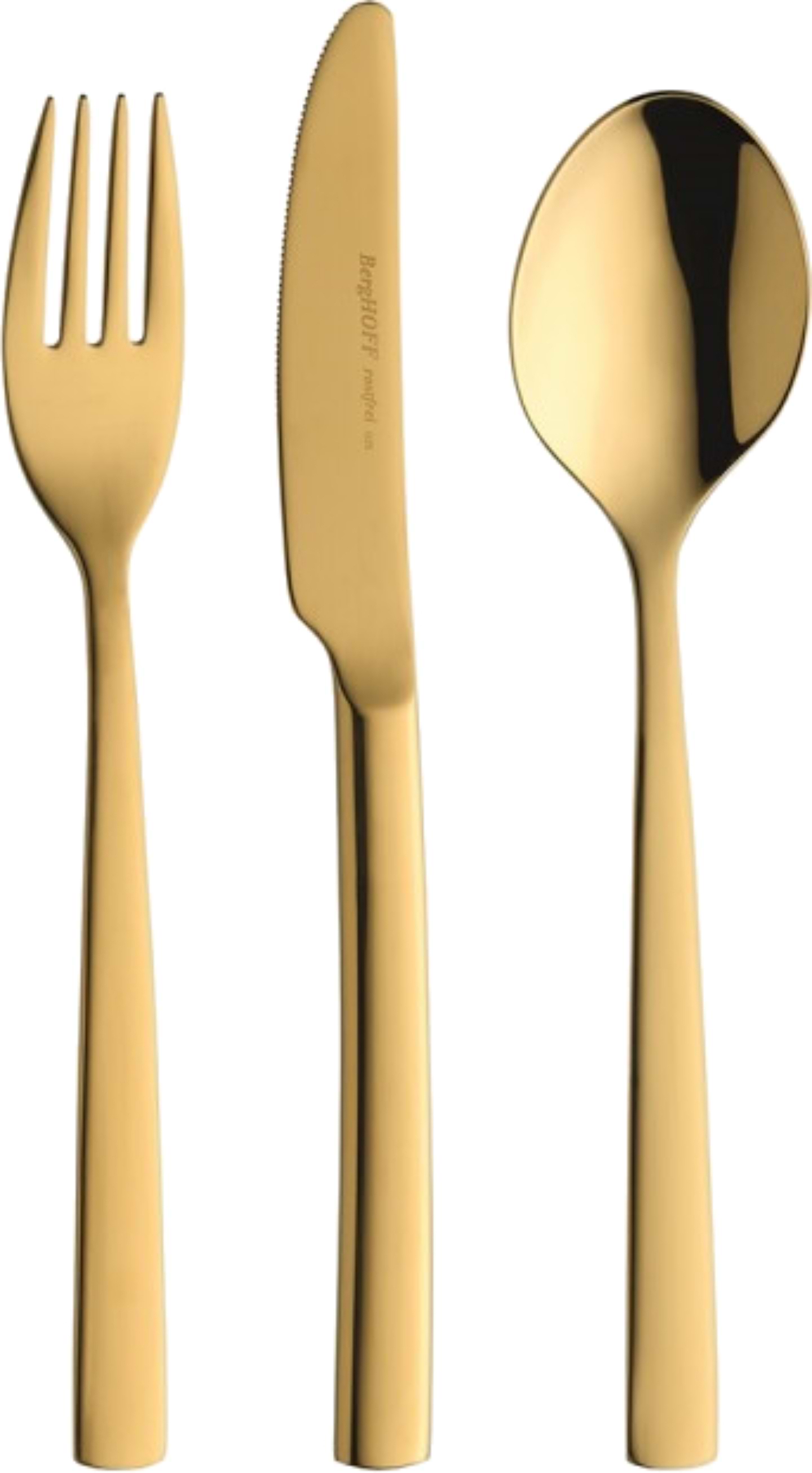 Набір столових приборів Berghoff 8501917 Pure Gold 3 пр. - Фото 1