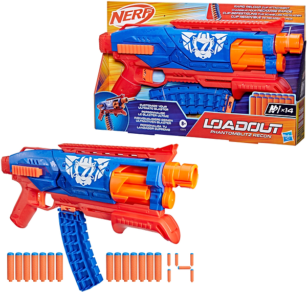 Фото - Бластер багатозарядний Hasbro Nerf Loadout Phantomblitz Recon (G3372)
