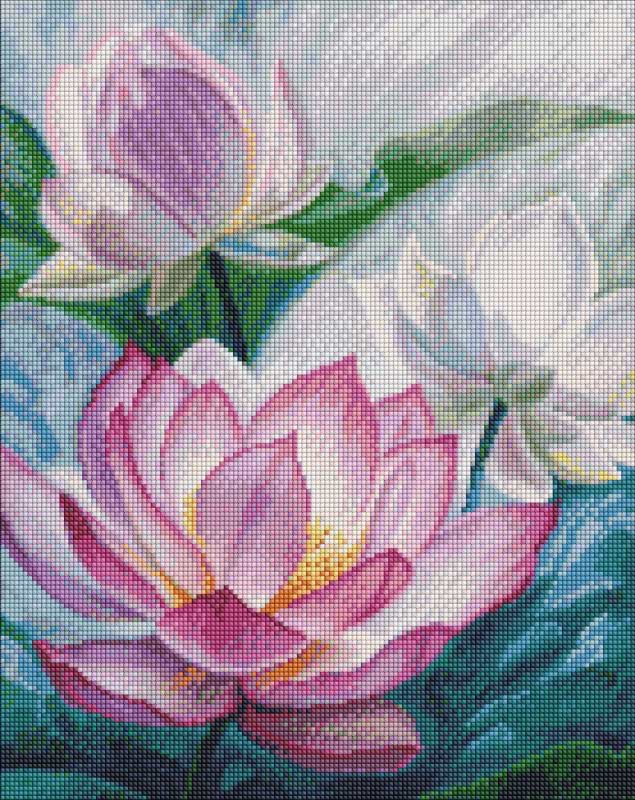 Алмазний живопис Ideyka Світло на ставку 40х50 см (AMO7282)