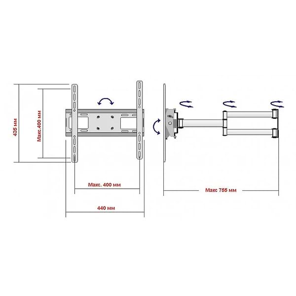 Фото - Кріплення для телевізора Квадо К-55
