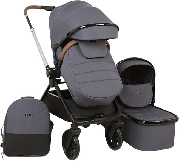 Фото - Коляска универсальная 2 в 1 Kidilo D900 Dark Grey