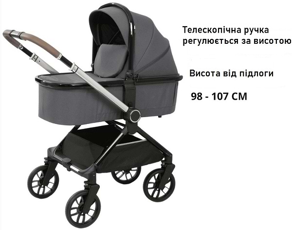 Фото - Коляска универсальная 2 в 1 Kidilo D900 Dark Grey