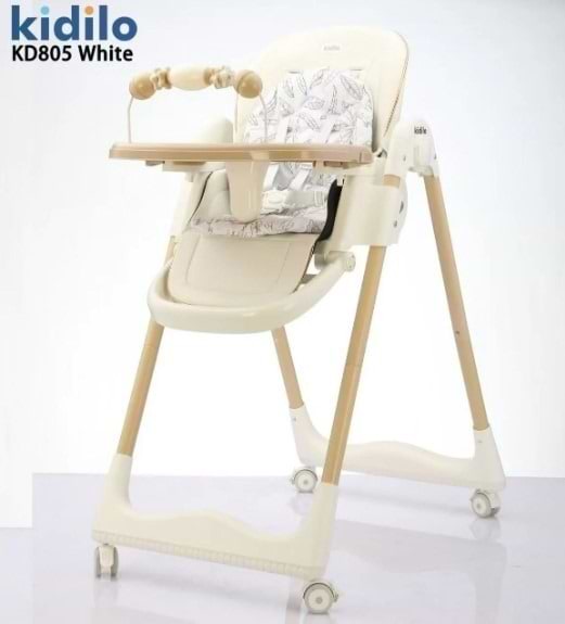 Фото - Стульчик для кормления трансформер Kidilo KD805 с игрушкой White