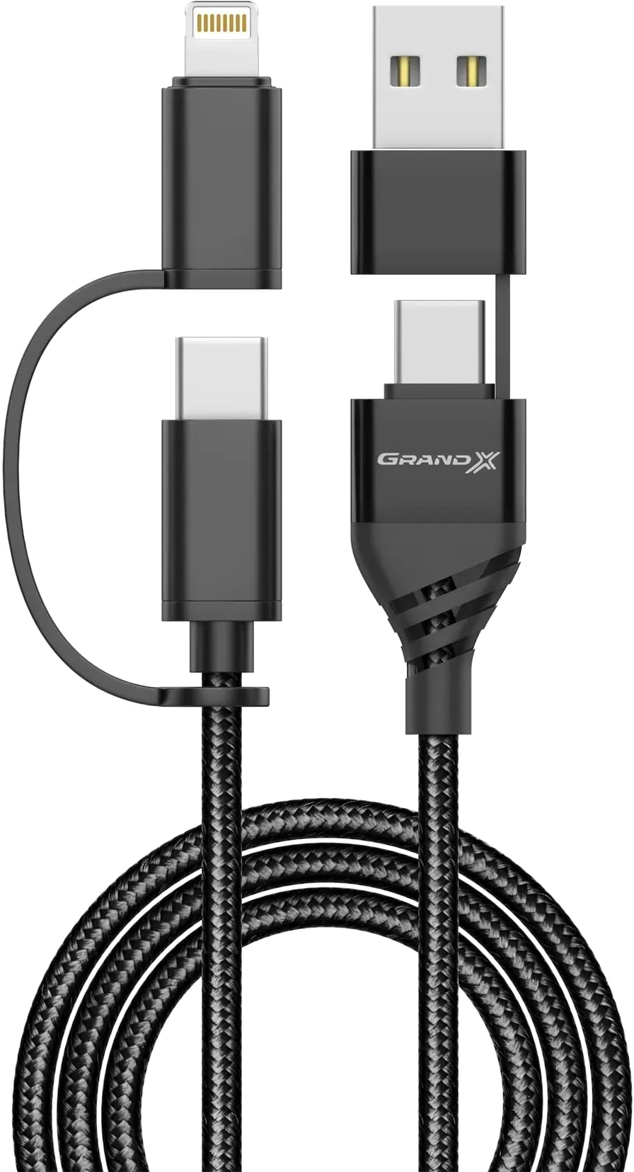 Кабель синхронизации данных Grand-X PX-41B 2.4-3A, 1m (3000001618010) - Фото 1