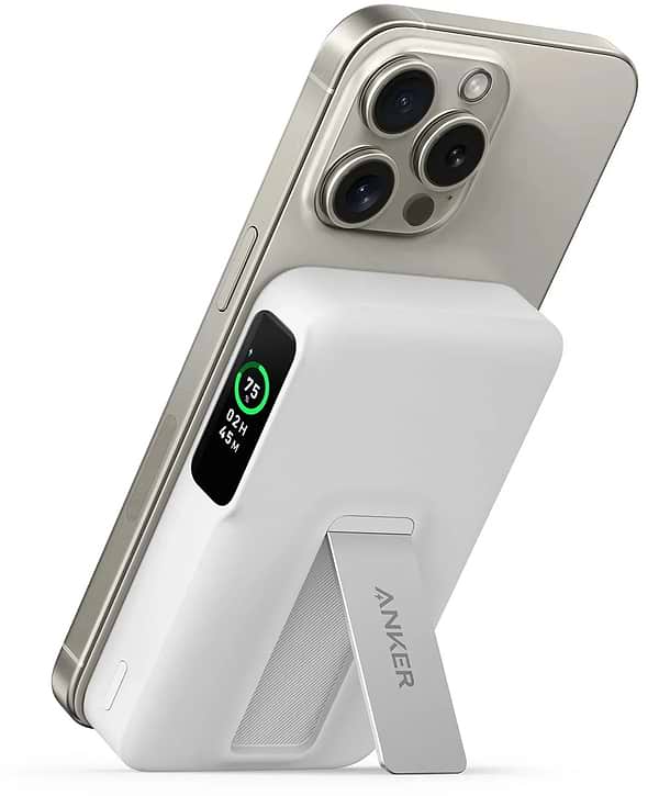 Фото - Батарея мобильная Anker MagGo 10000 mAh Qi2 15W + USB-C PD 27W White (A1654G21)