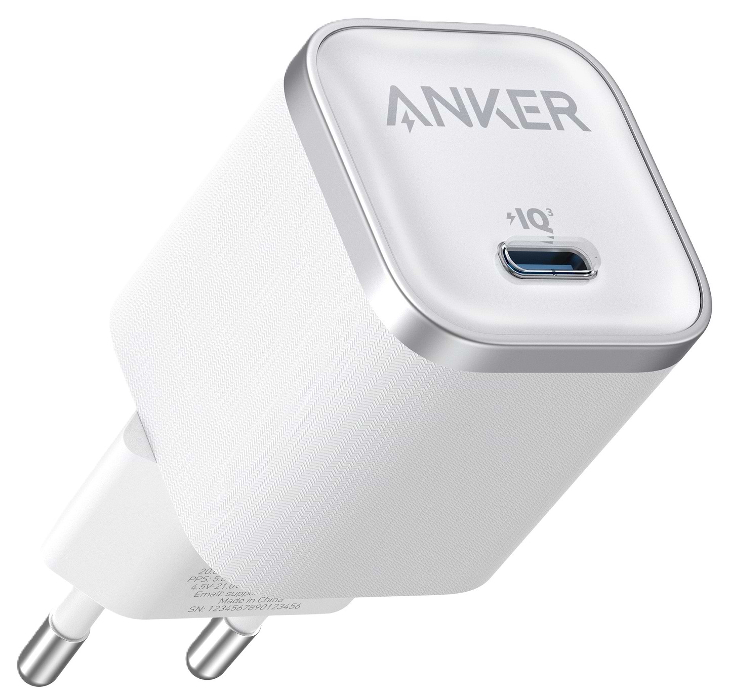 Мережевий зарядний пристрій Anker Nano Charger 45W USB-C White (A2692L21) - Фото 1