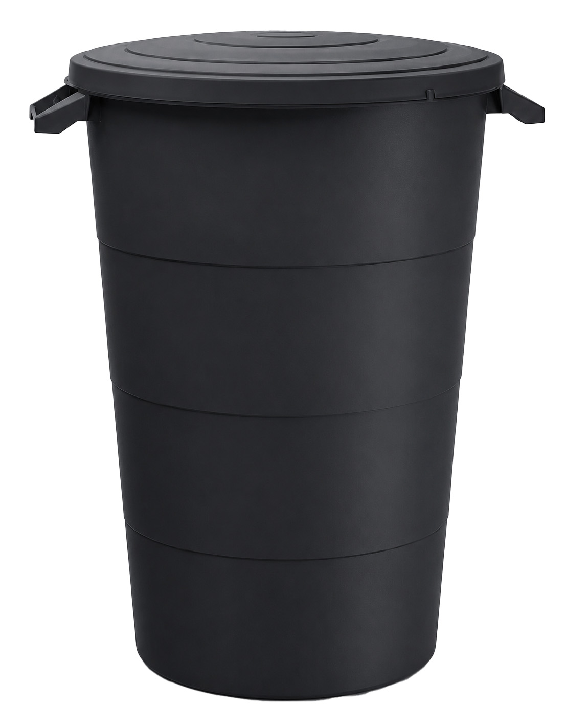 Бак для сміття SMOOTH 80 л з кришкою чорний (63346-411)