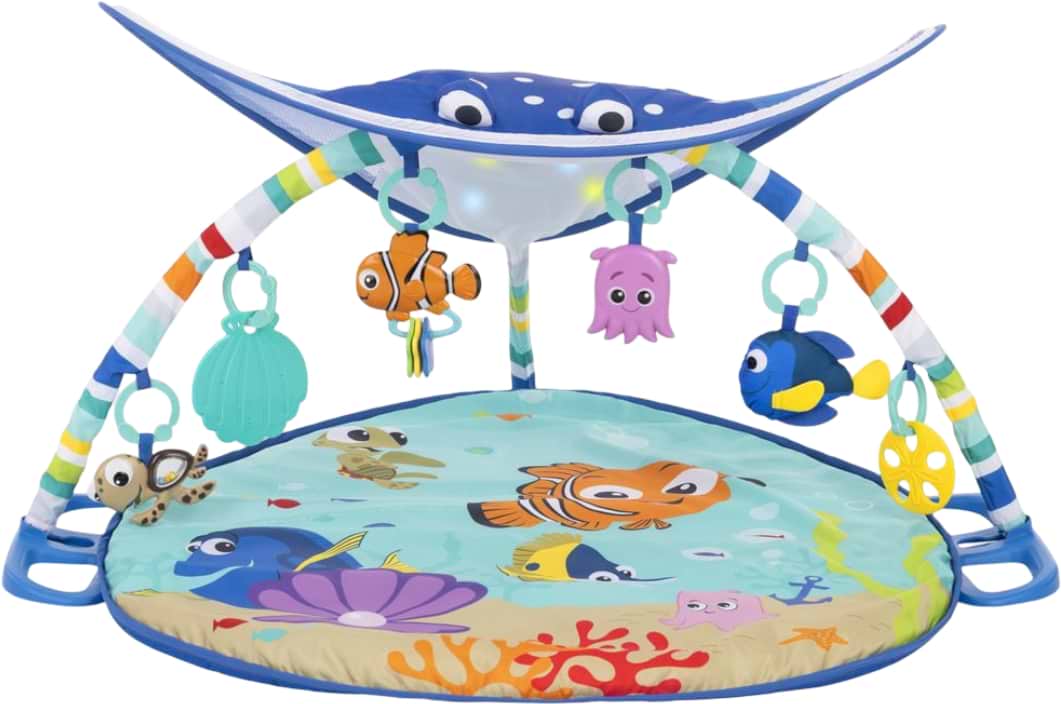 Купити Розвиваючий килимок Bright Starts FINDING NEMO Mr. Ray Ocean Lights&Music Gym (11095) - Фото 1 Розвиваючий килимок Bright Starts FINDING NEMO Mr. Ray Ocean Lights&Music Gym (11095) - Фото 1