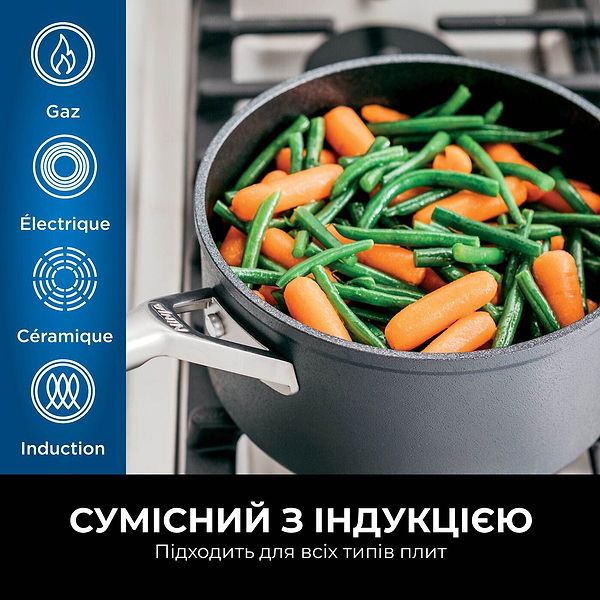 Фото - Сковорода універсальна Ninja ZEROSTICK Premium 24 см (C30024DE)