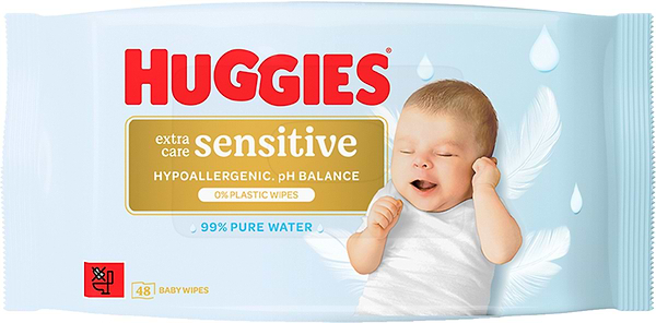 Фото - Влажные салфетки для грудничков Huggies Pure Extra Care Sensitive, 48 шт. (5029053585543) Фото - Влажные салфетки для грудничков Huggies Pure Extra Care Sensitive, 48 шт. (5029053585543)