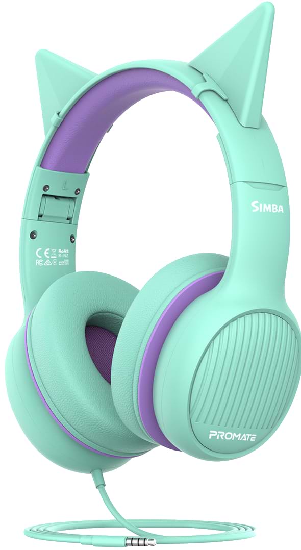 Фото - Наушники накладные проводные Promate Simba Emerald