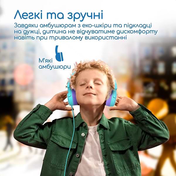 Фото - Навушники повнорозмірні дротові Promate Jewel Aqua