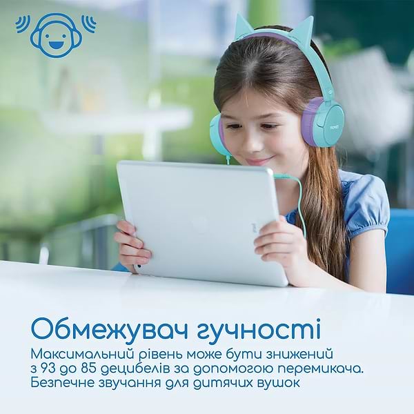 Фото - Навушники повнорозмірні дротові Promate Jewel Aqua