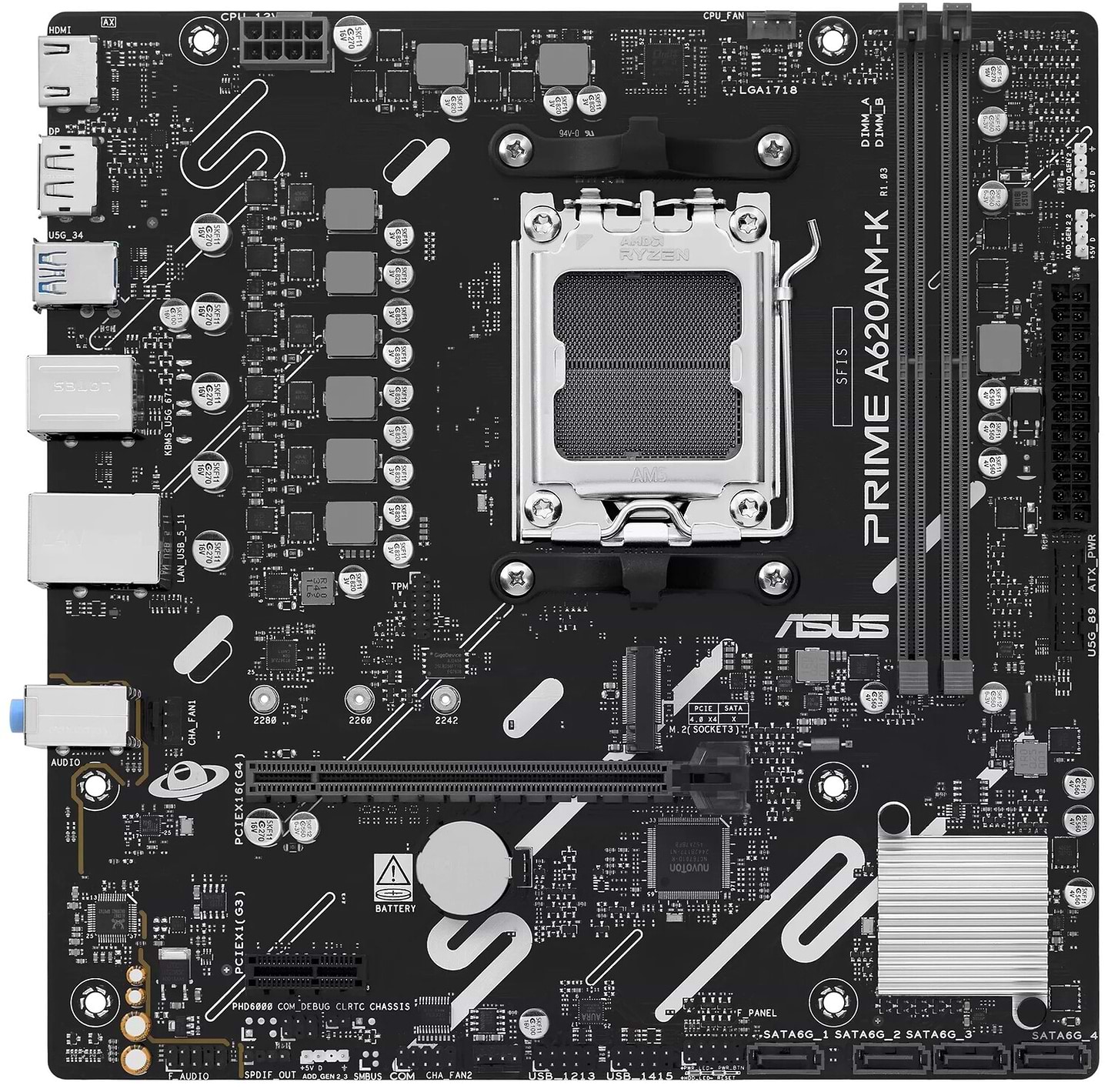 Материнська плата Asus PRIME A620AM-K DDR5