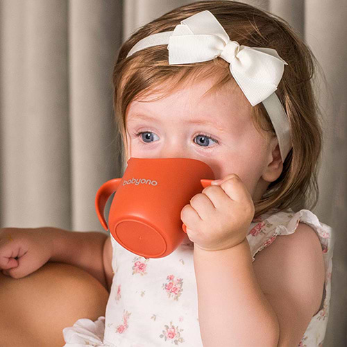 Фото - Чашка BabyOno з ручками 120 мл Бежевий (1463/09)