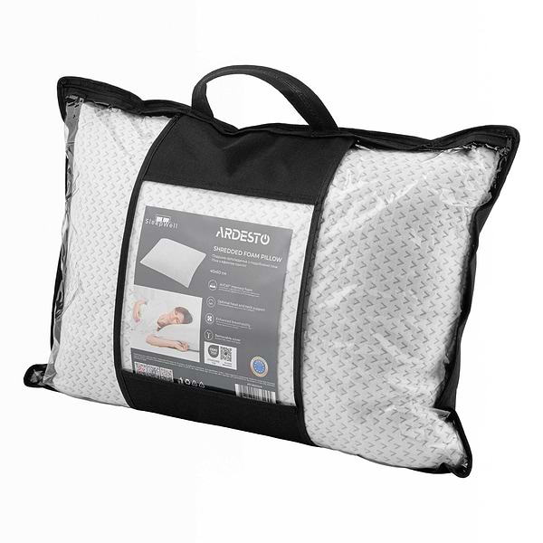 Фото - Подушка ортопедическая Ardesto Sleepwell 40х60см Белый (ART4060SHP)