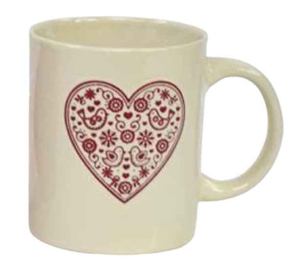 Фото - Чашка Ardesto Heart 320 мл білий (AR3074W)