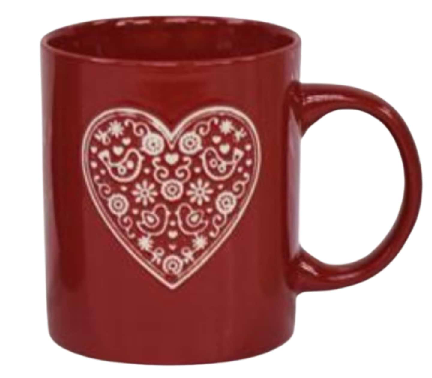 Чашка Ardesto Heart 320 мл красный (AR3074R) - Фото 1