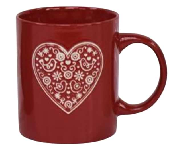 Фото - Чашка Ardesto Heart 320 мл красный (AR3074R)